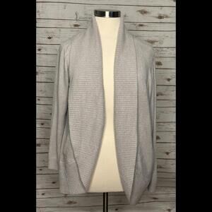 Rachel Zoe super soft grey open cardigan sweater Size XL